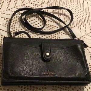 Kate Spade Black Leather Crossbody Bag